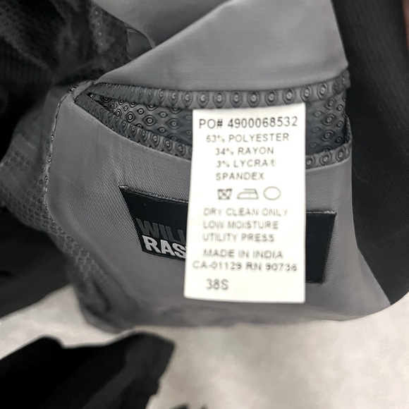 38S 2Pc Suit Men's Grey William Rast Blazer & Pants - Picture 12 of 13